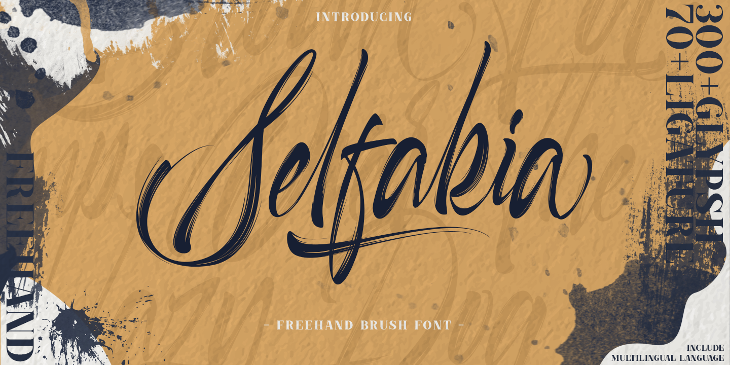 Пример шрифта Selfakia