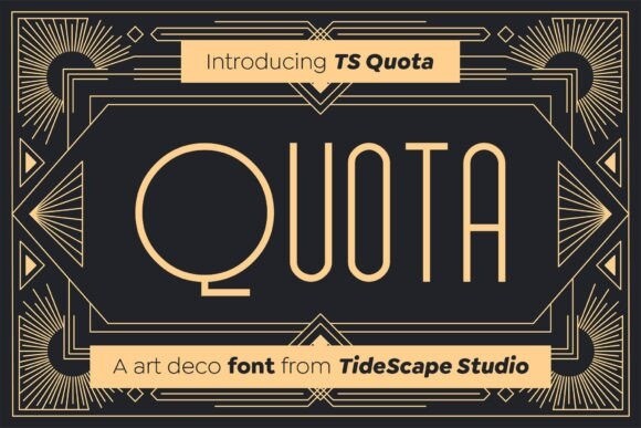 Пример шрифта TS Quota
