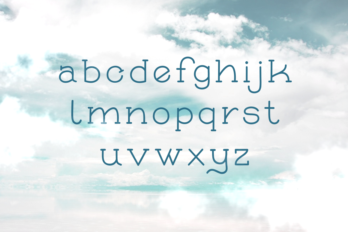 Пример шрифта Skybird