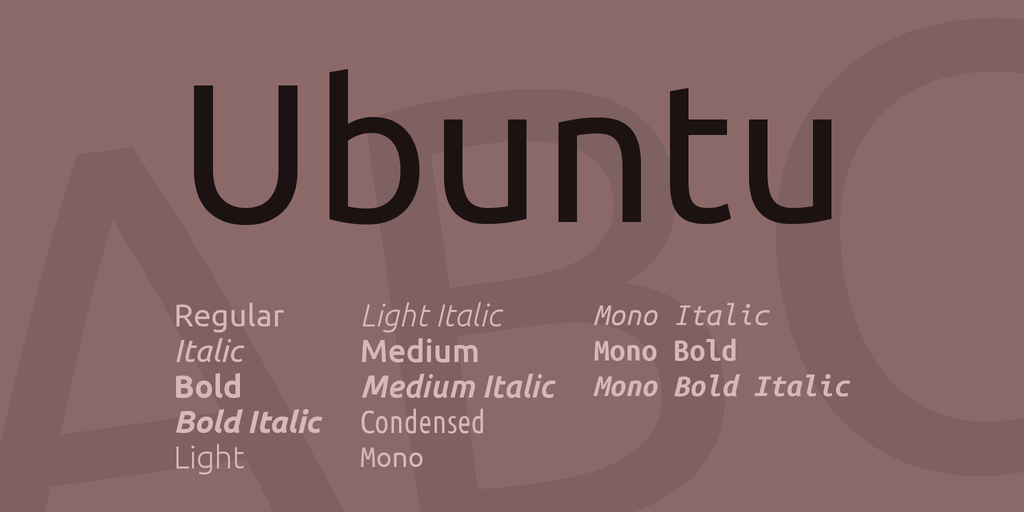 Пример шрифта Ubuntu
