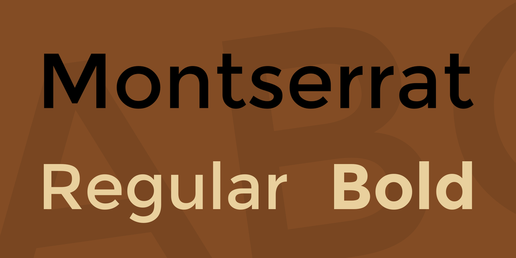 Пример шрифта Montserrat