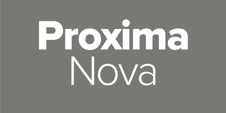 Пример шрифта Proxima Nova Black