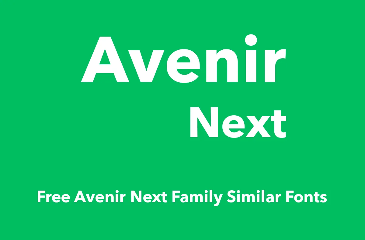 Пример шрифта Avenir Next