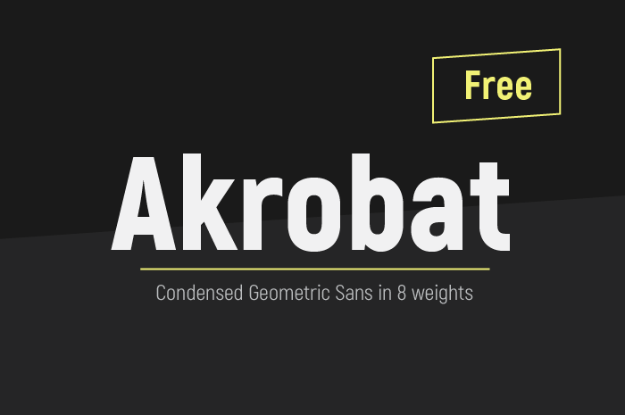 Пример шрифта Akrobat Black