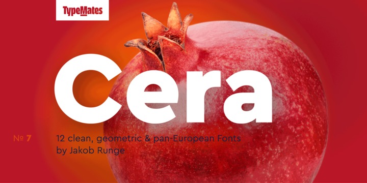 Пример шрифта Cera Pro