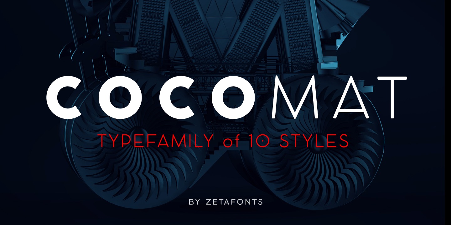 Пример шрифта Cocomat