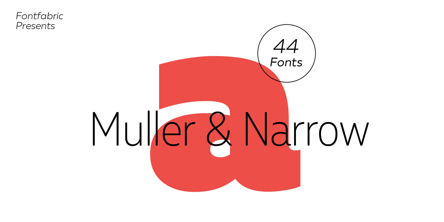 Пример шрифта Muller Bold