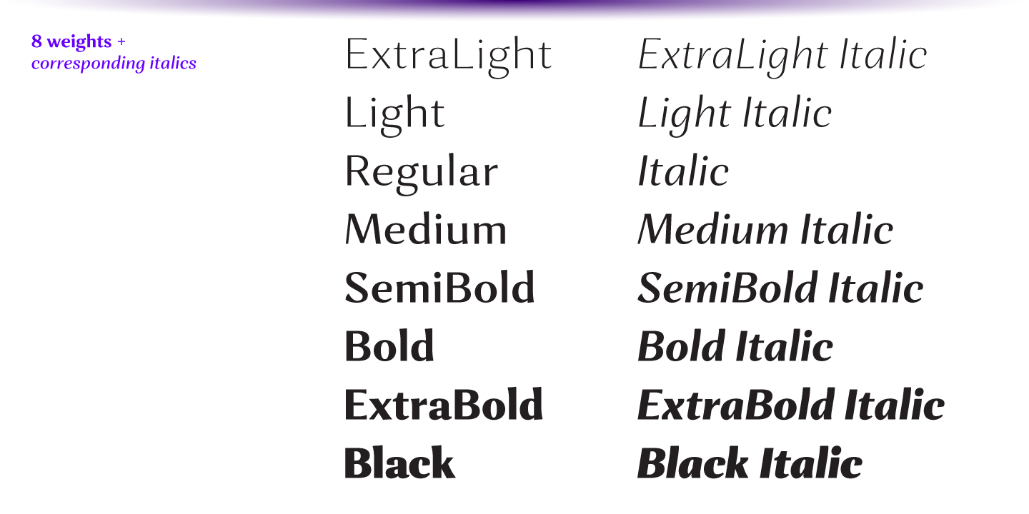 Пример шрифта Orchidea Pro Light
