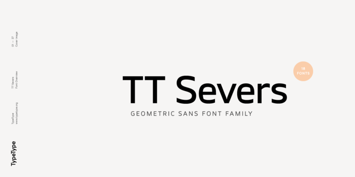 Пример шрифта TT Severs 