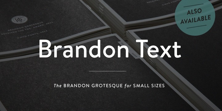 Пример шрифта Brandon Grotesque Thin