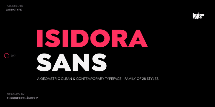 Пример шрифта Isidora Sans