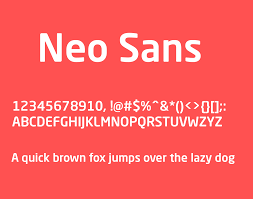 Пример шрифта Neo Sans Pro Black Italic
