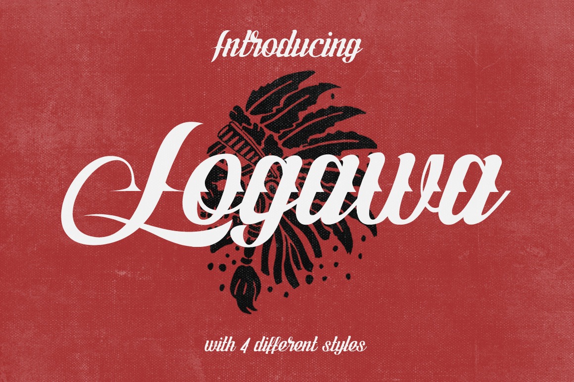 Пример шрифта Logawa