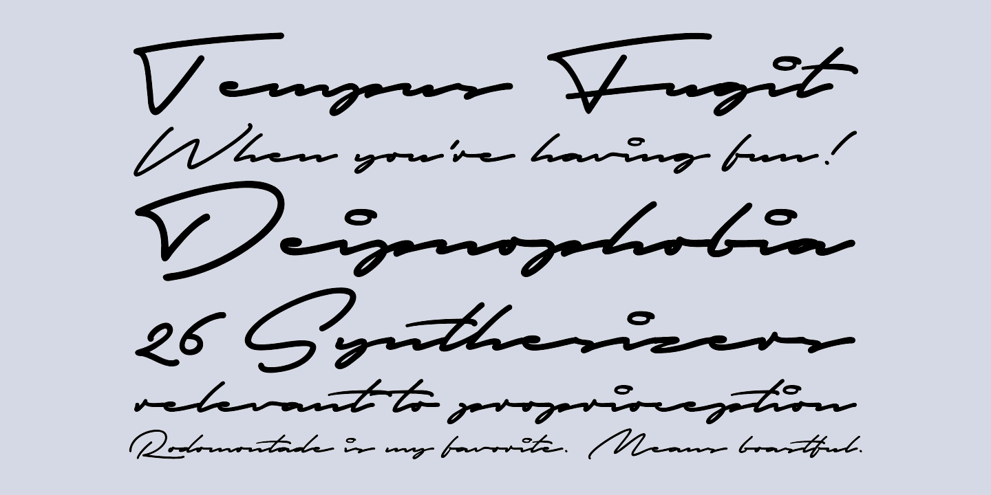 Пример шрифта Autograf Regular