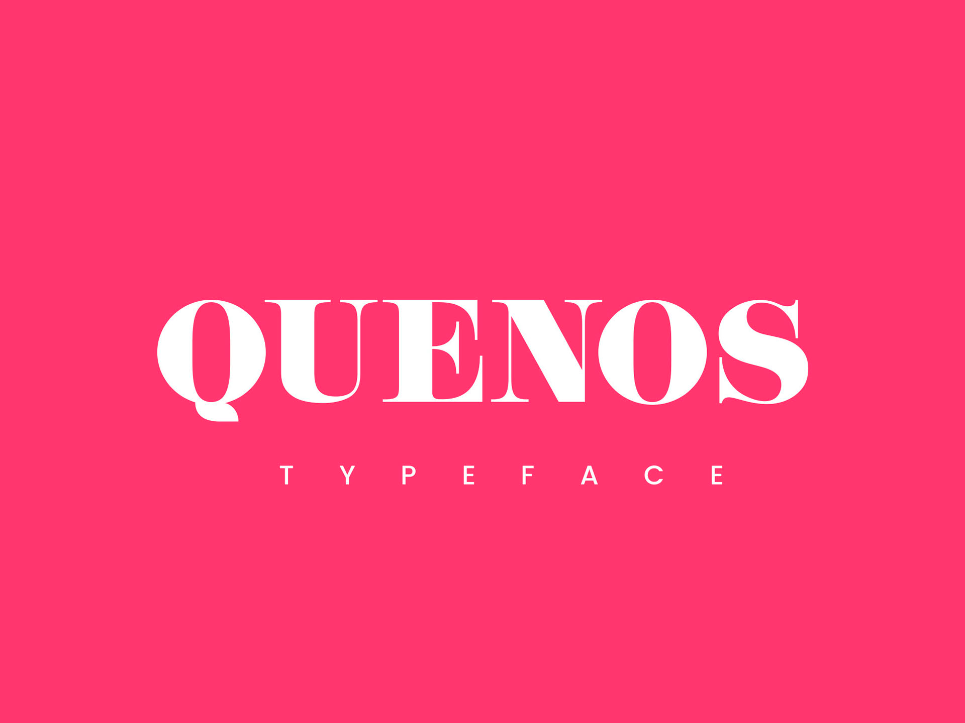 Пример шрифта Quenos