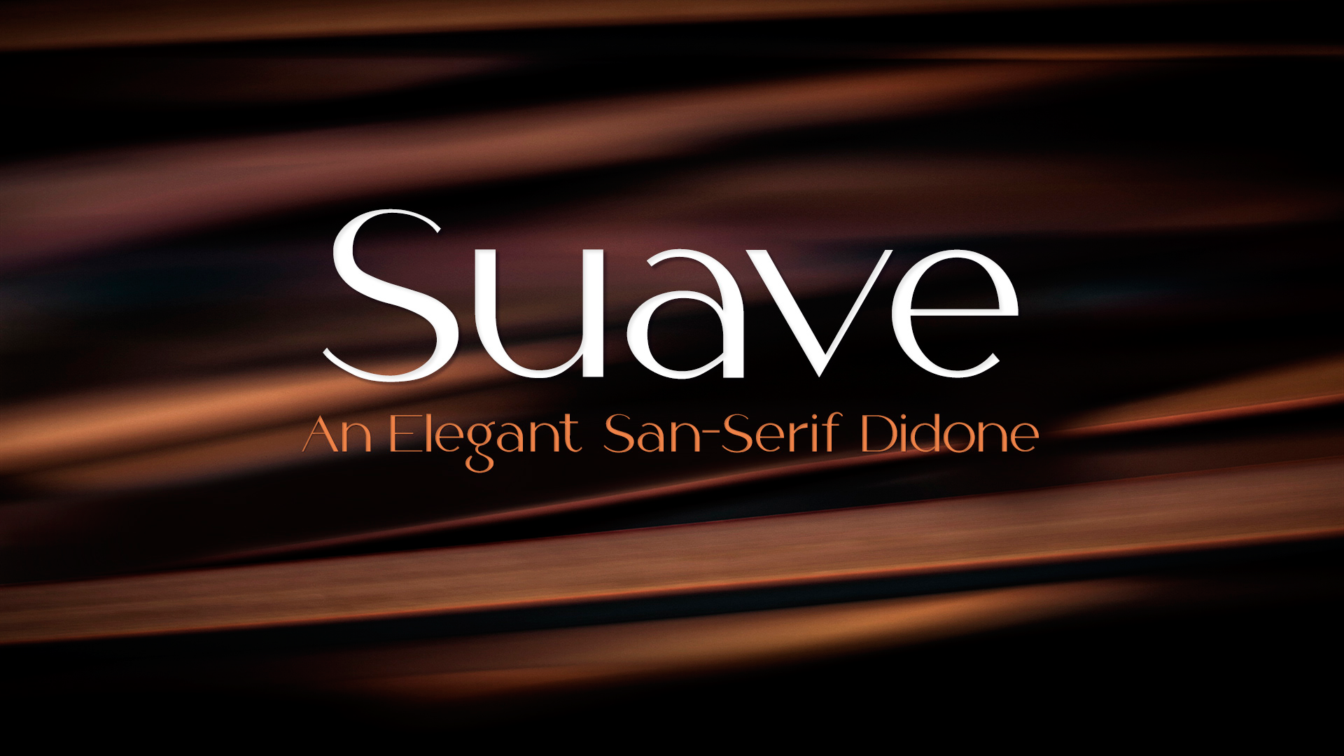 Пример шрифта Suave