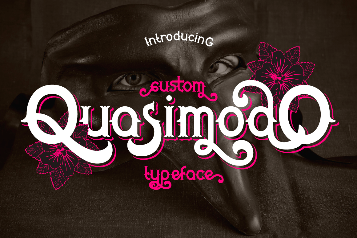 Пример шрифта Quasimodo
