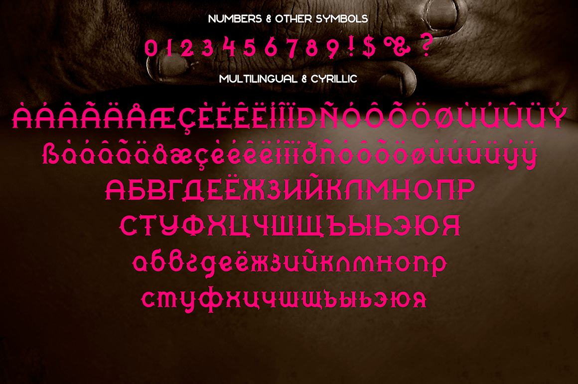 Пример шрифта Quasimodo Regular