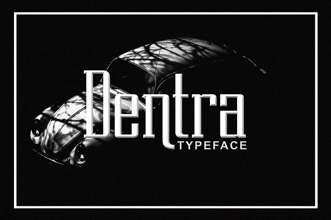 Пример шрифта Dentra