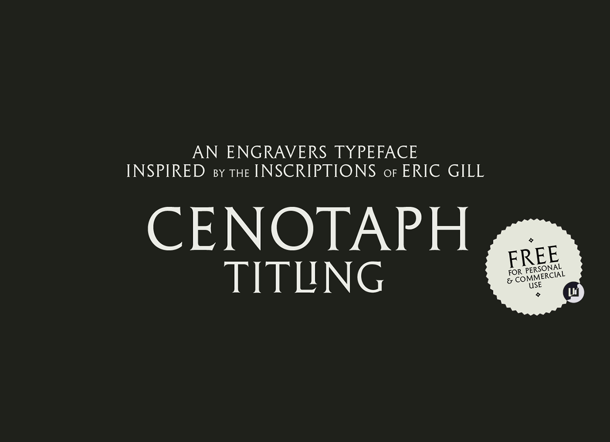 Пример шрифта Cenotaph Titling
