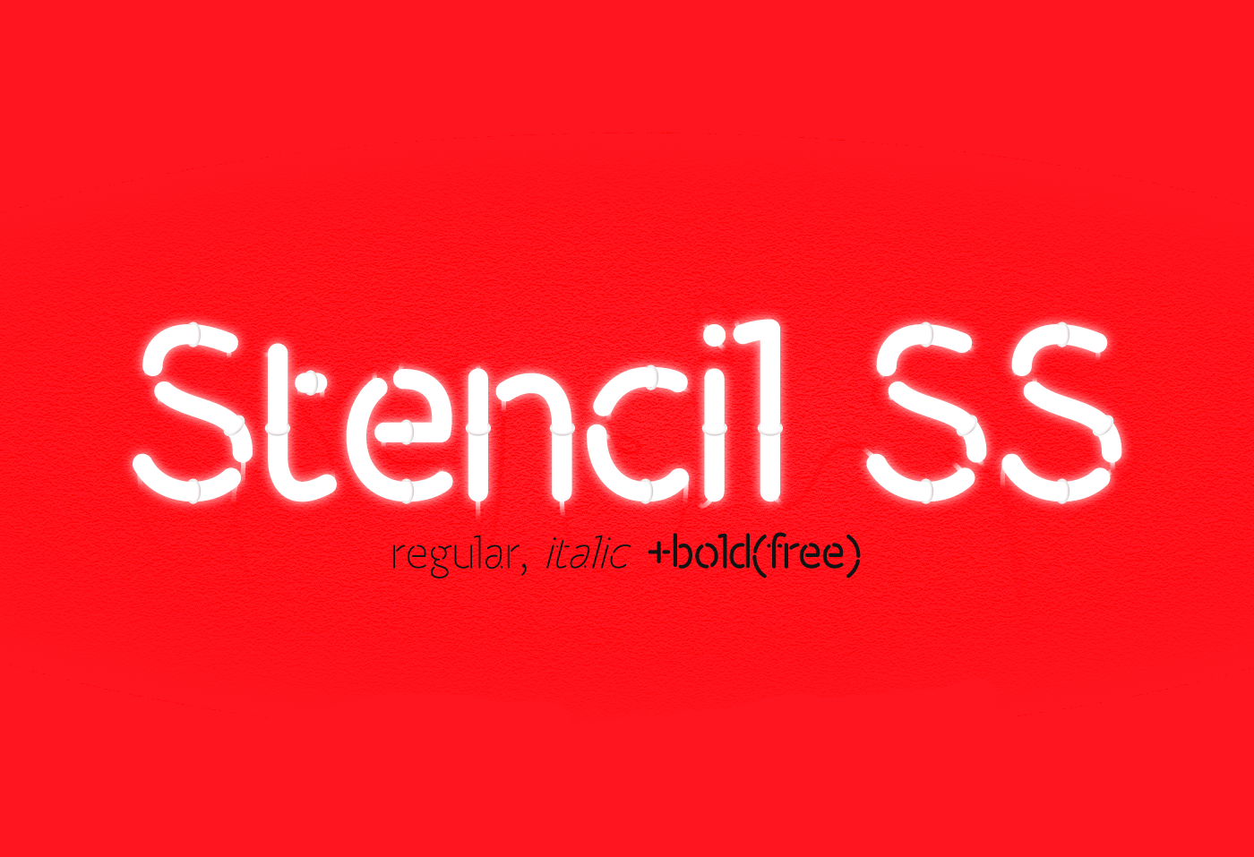 Пример шрифта Stencil SS Bold