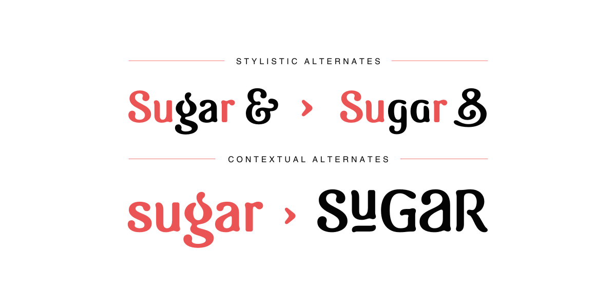 Пример шрифта Sugar & Vinegar Regular