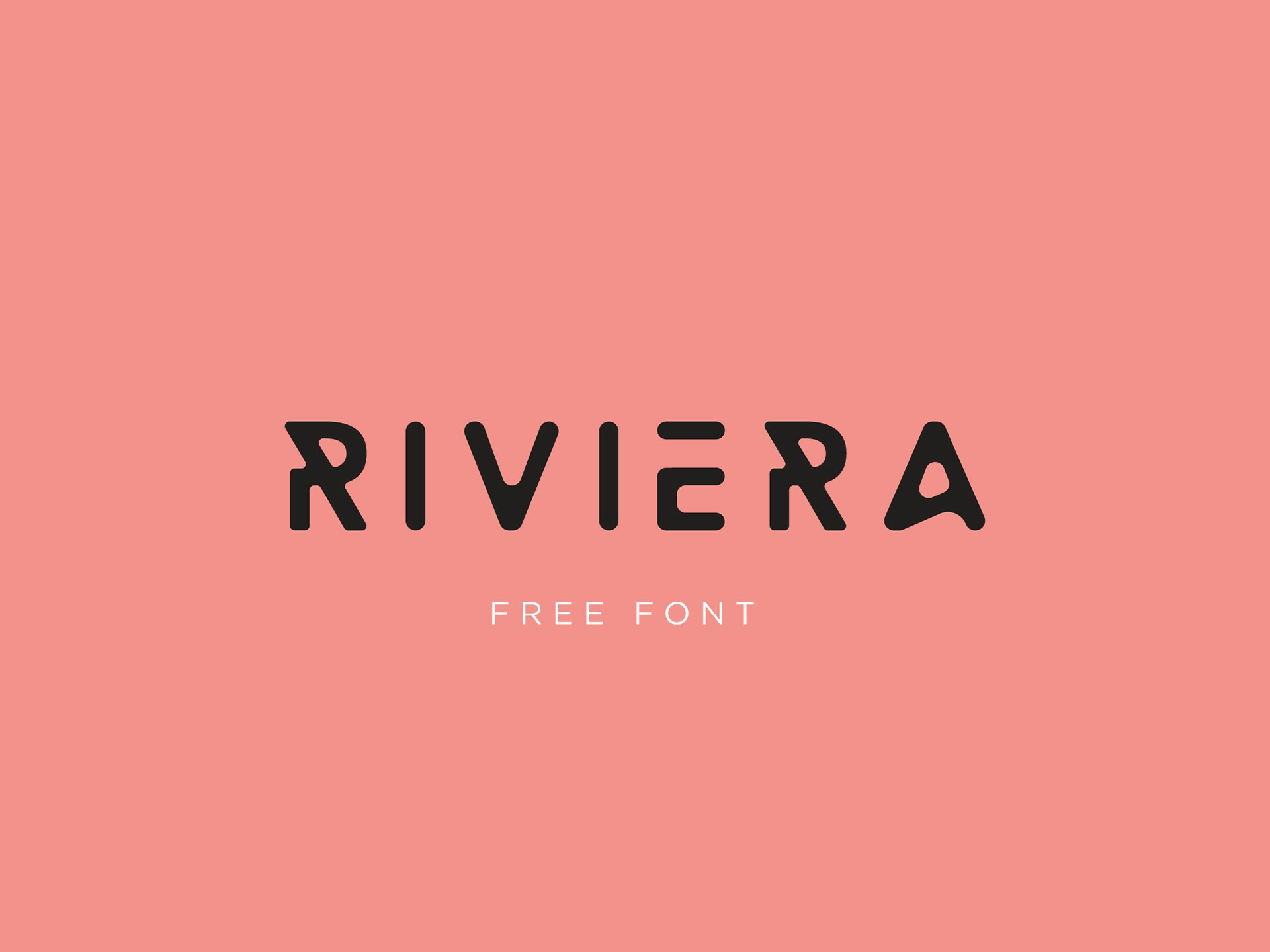 Пример шрифта Riviera