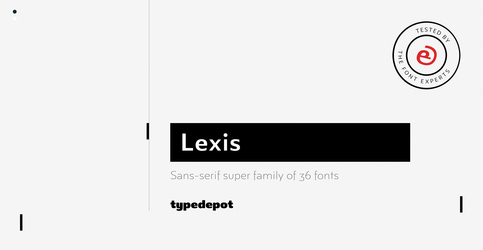 Пример шрифта Lexis