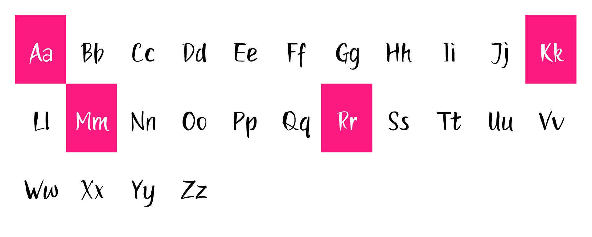 Пример шрифта kraM Regular