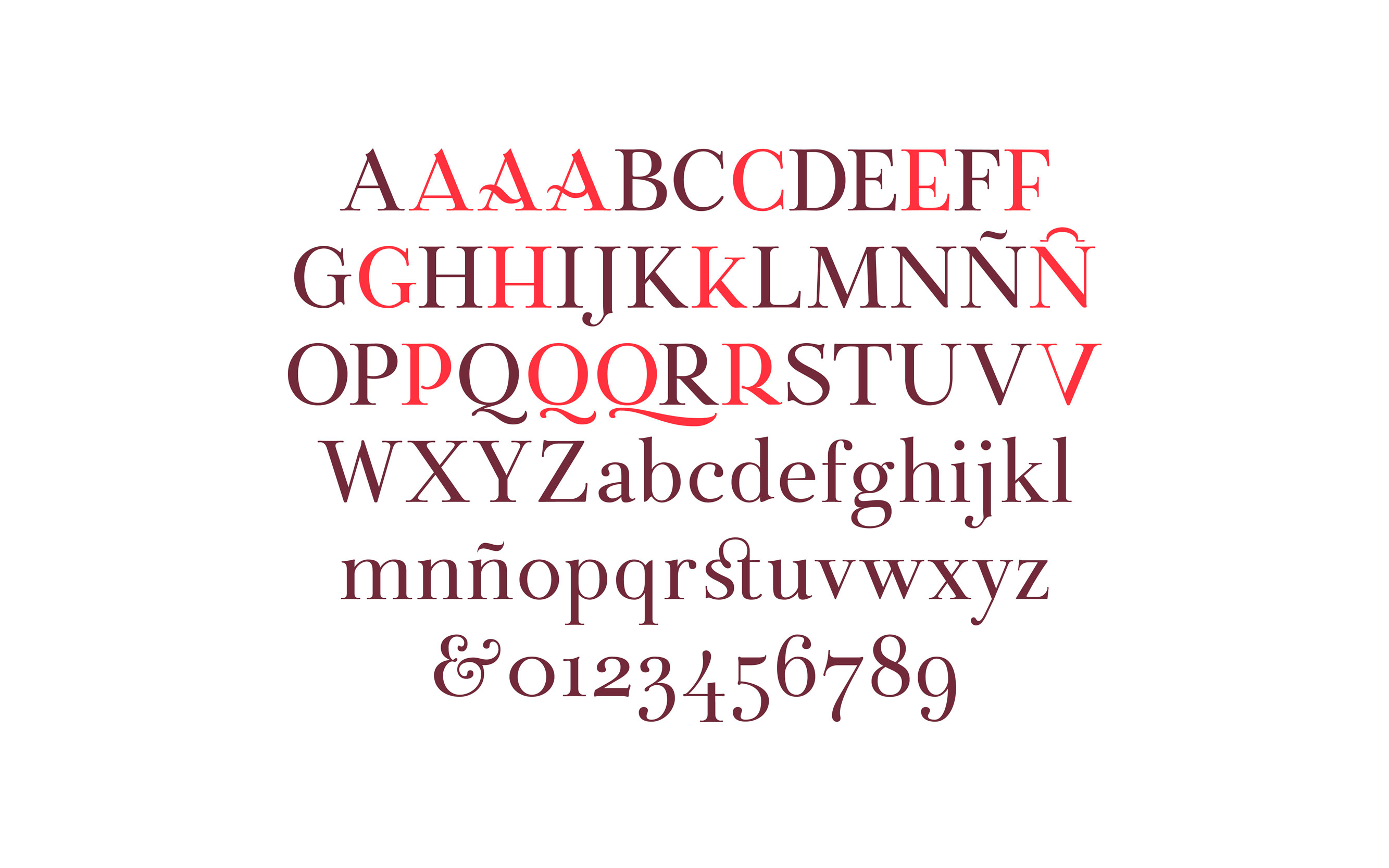 Пример шрифта Botera Regular