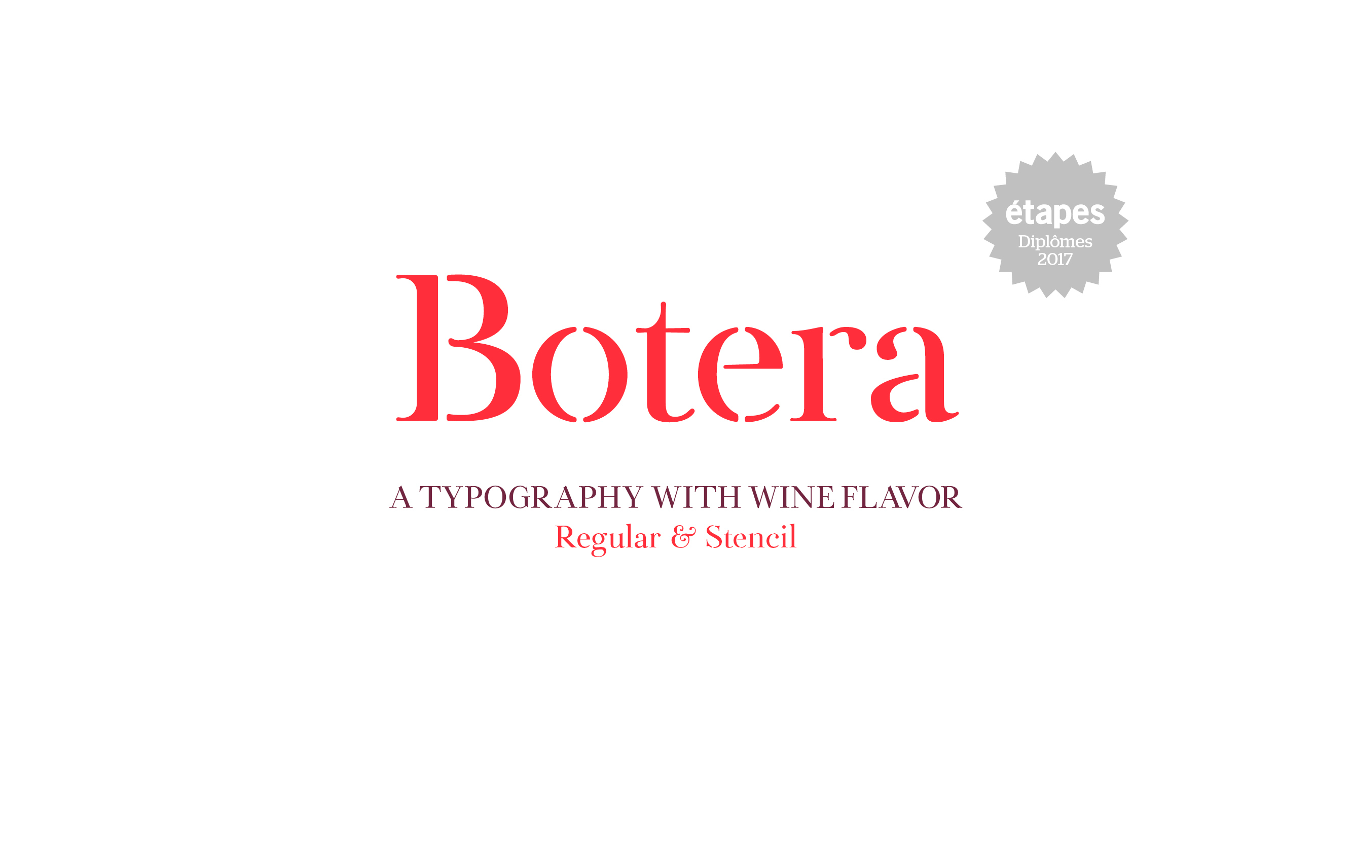 Пример шрифта Botera