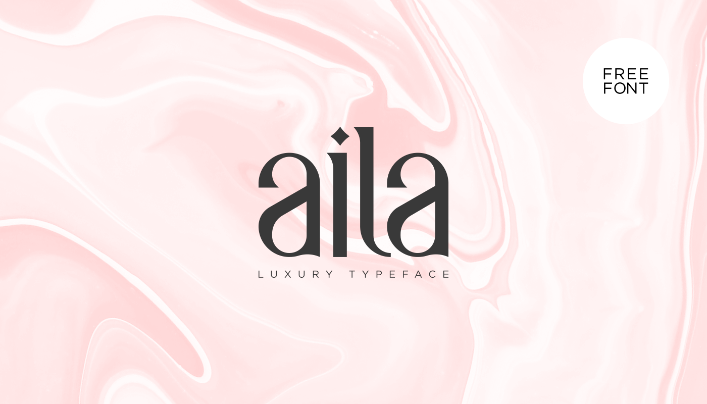 Пример шрифта Aila