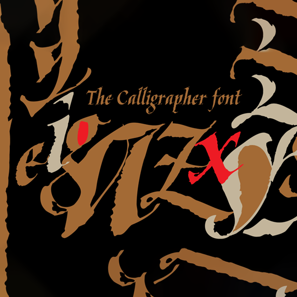 Пример шрифта Kaligrafica, Kaligraf
