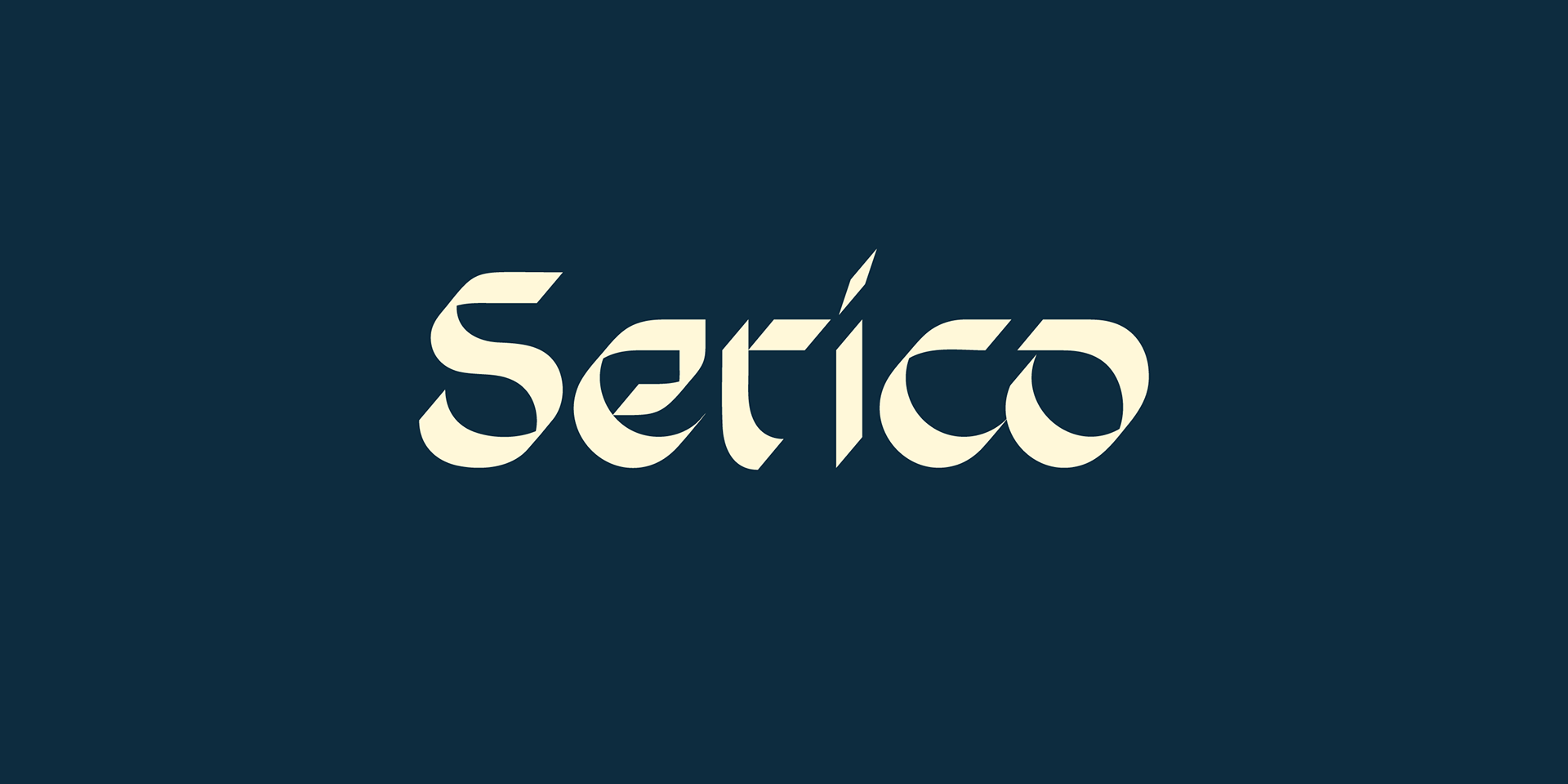 Пример шрифта Serico