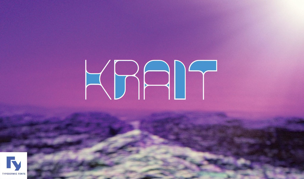 Пример шрифта Krait