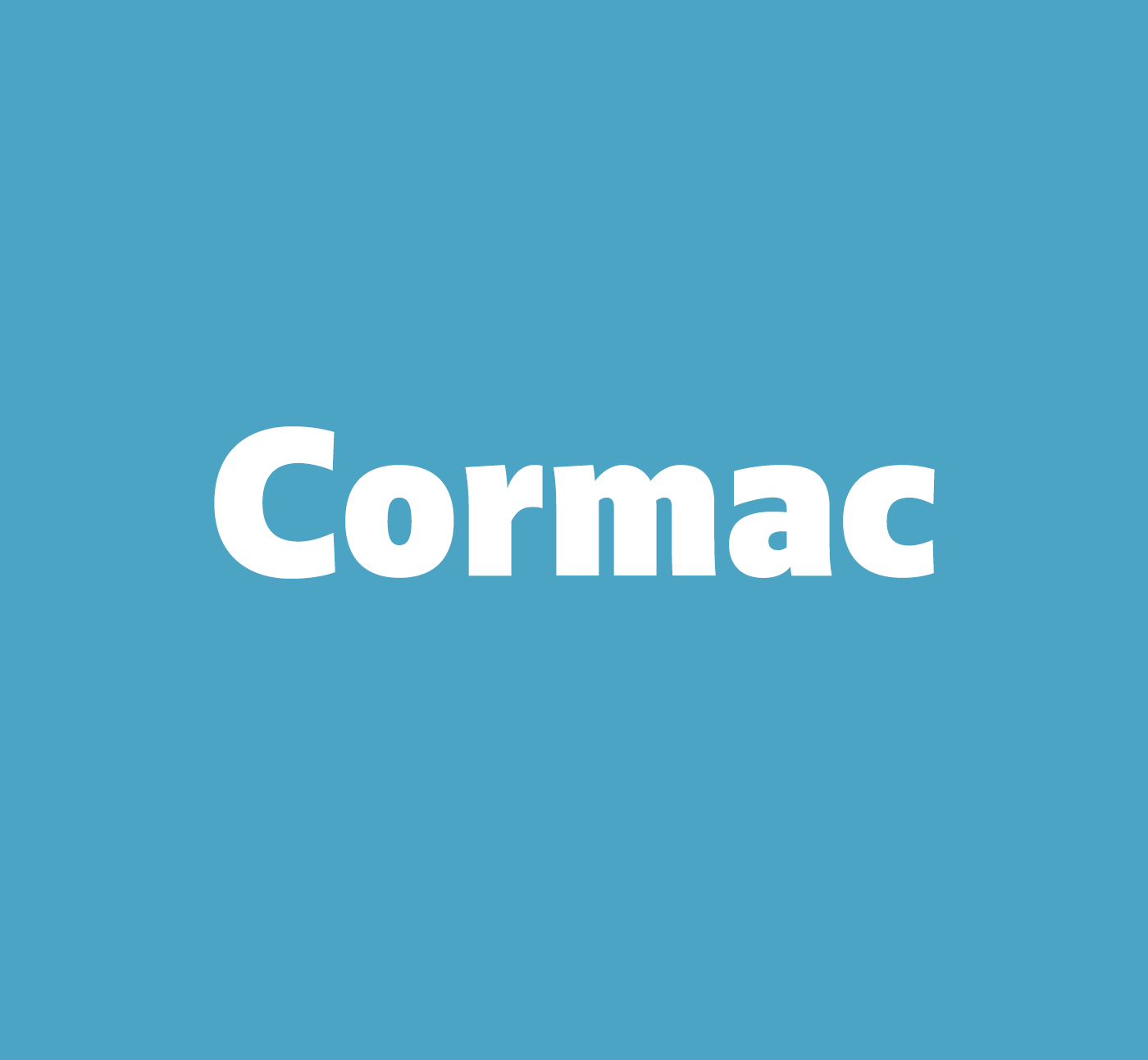 Пример шрифта Cormac