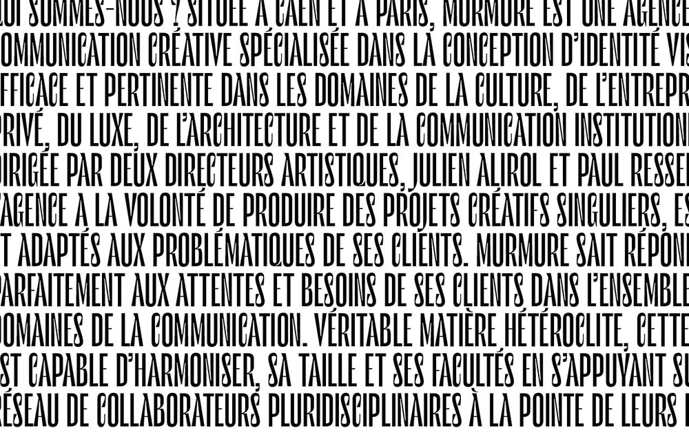 Пример шрифта Le murmure Regular