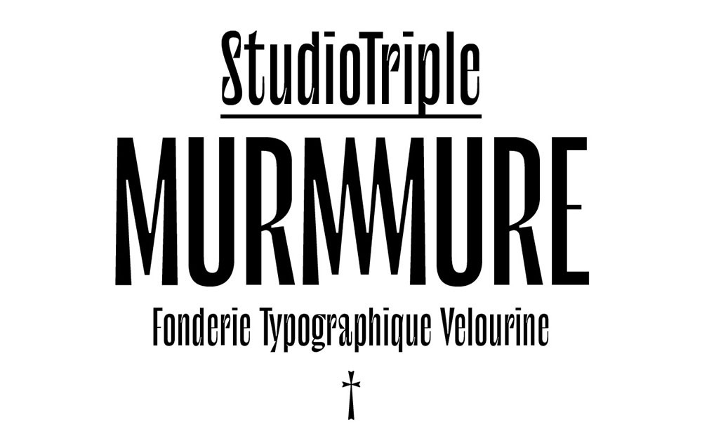 Пример шрифта Le murmure Regular