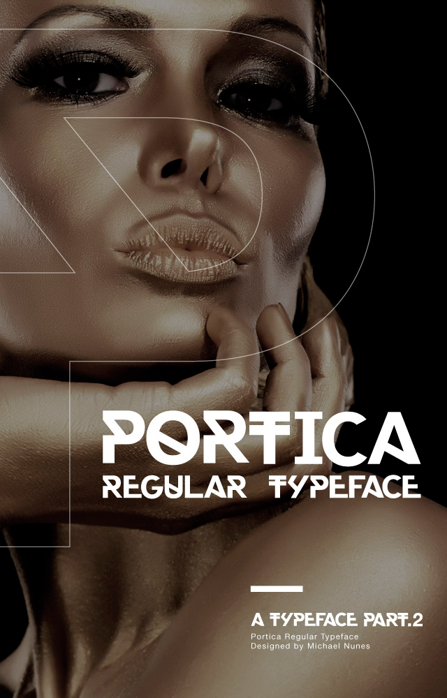 Пример шрифта Portica
