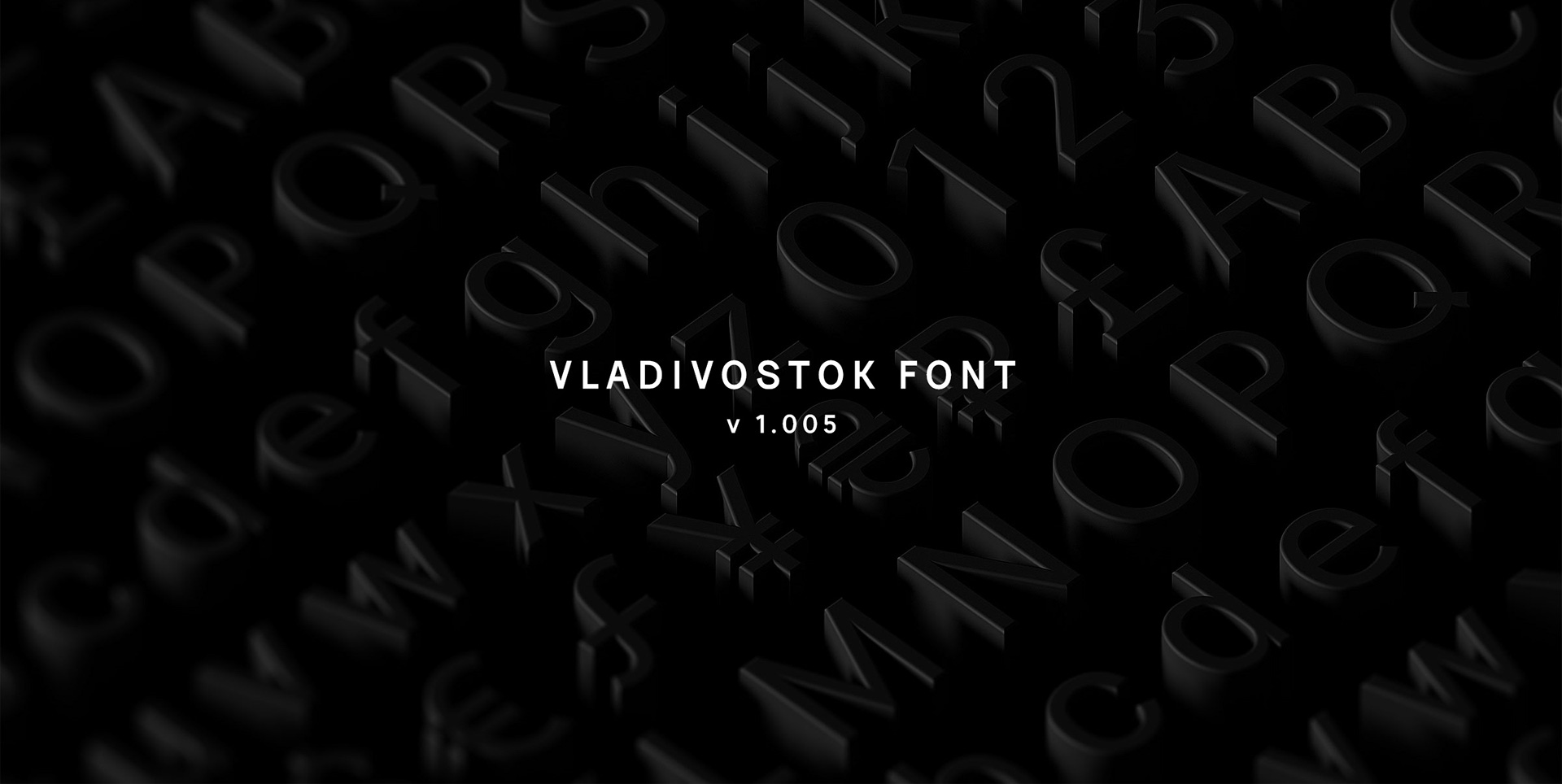 Пример шрифта Vladivostok
