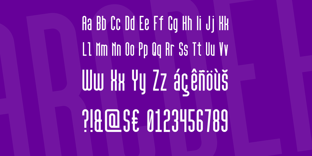Пример шрифта High Sans Serif 7 Regular