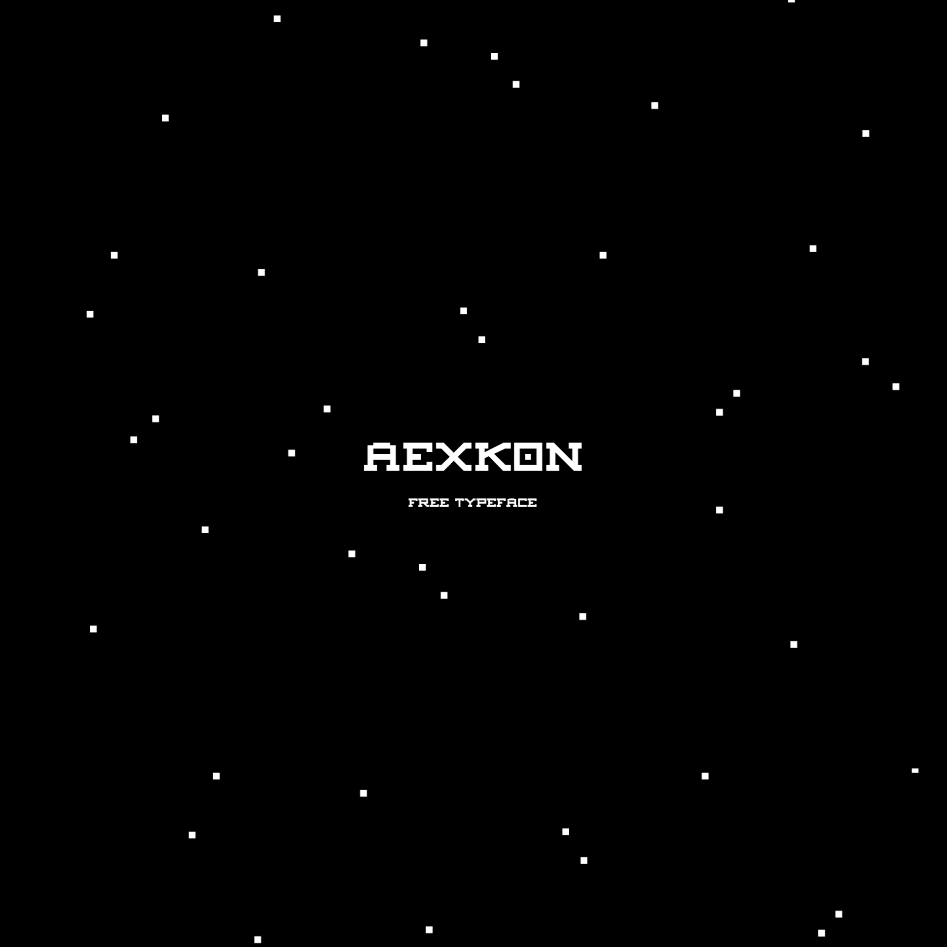 Пример шрифта Aexkon