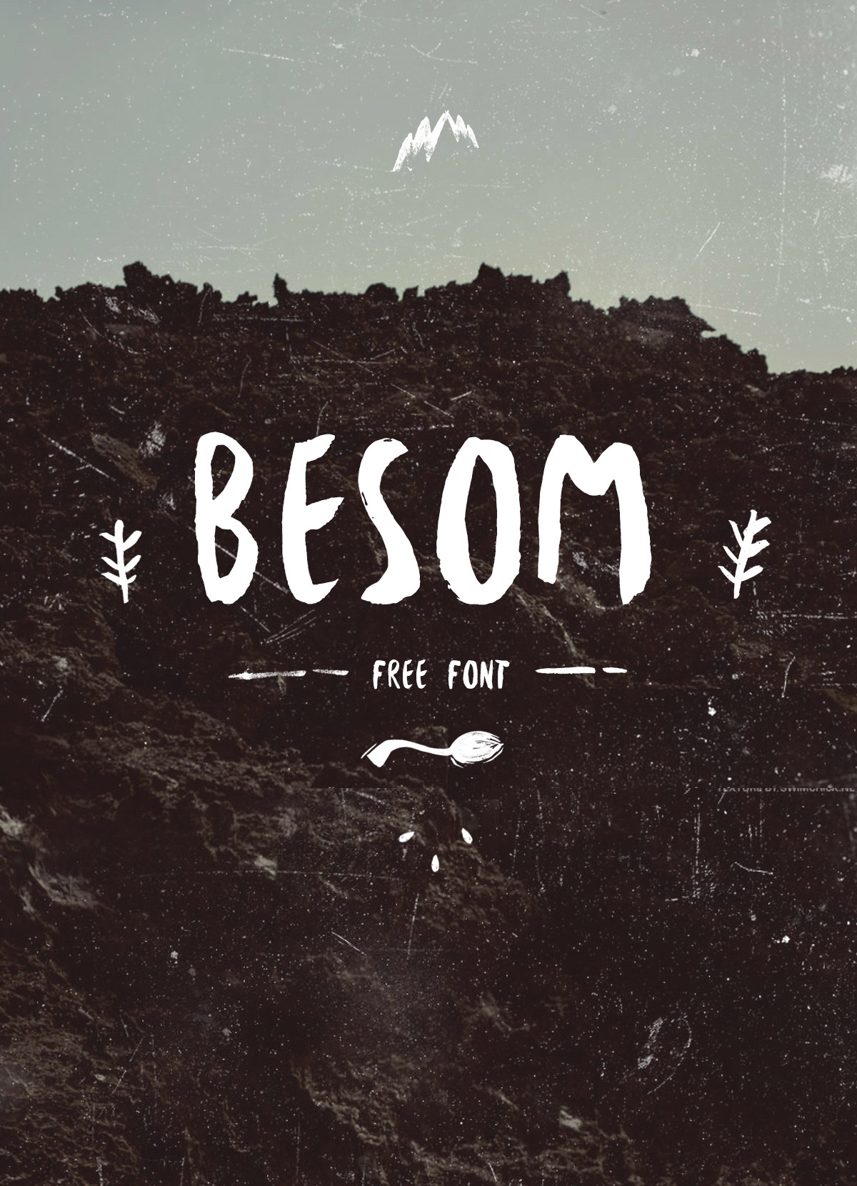 Пример шрифта Besom