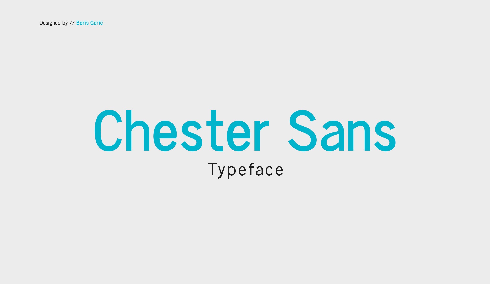 Пример шрифта Chester Sans
