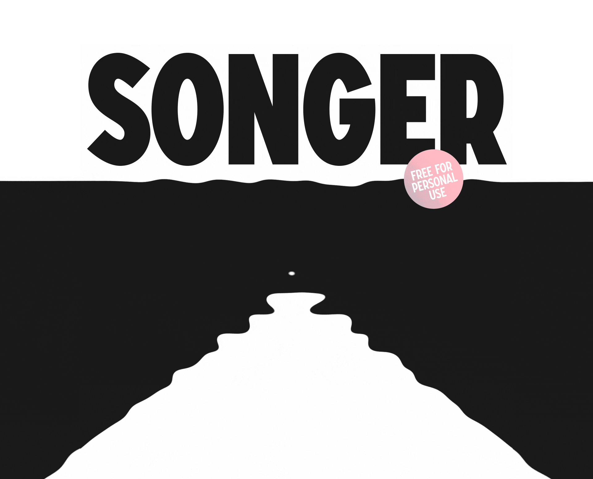 Пример шрифта Songer