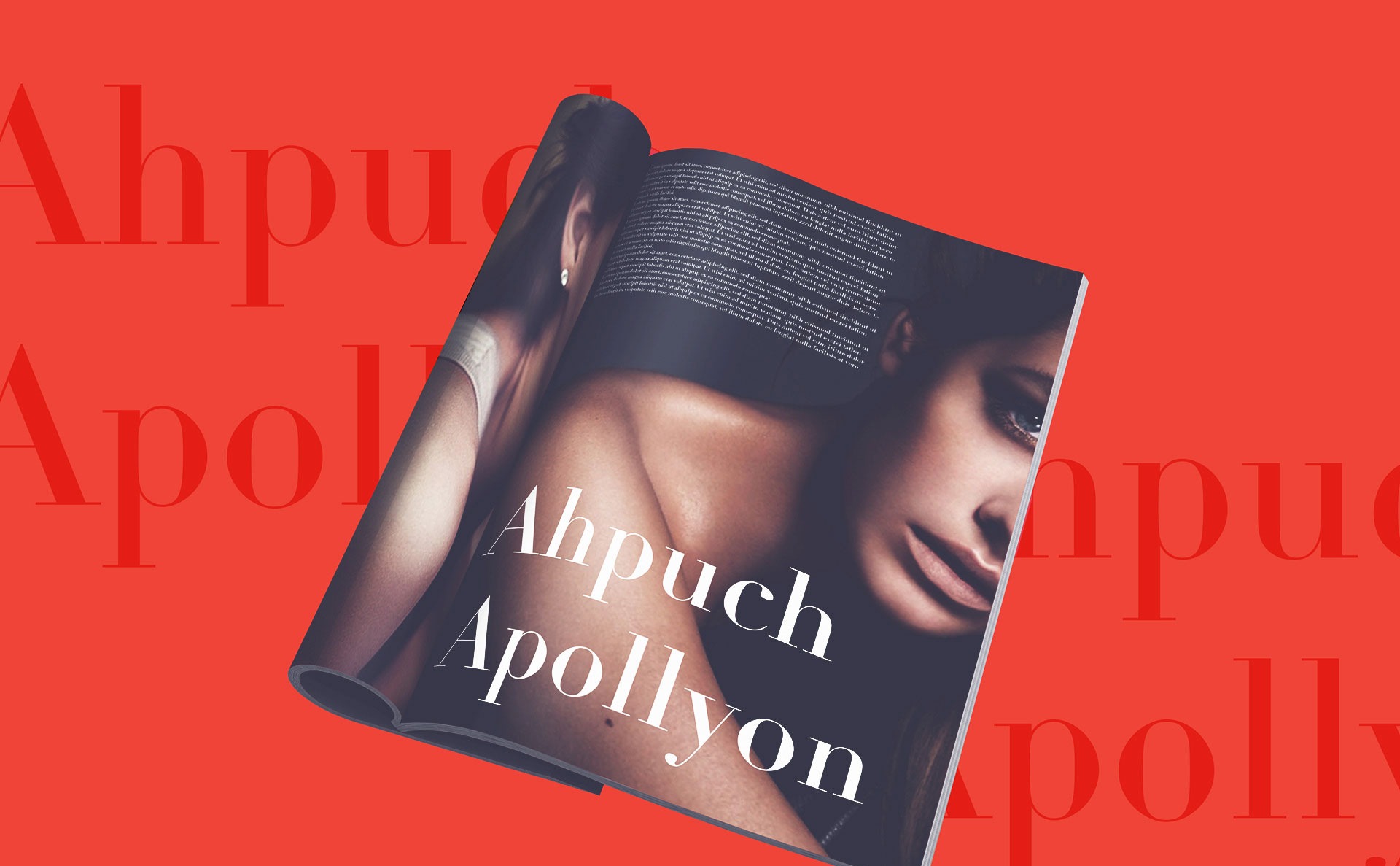 Пример шрифта Ahpuch Apollyon Bold Italic