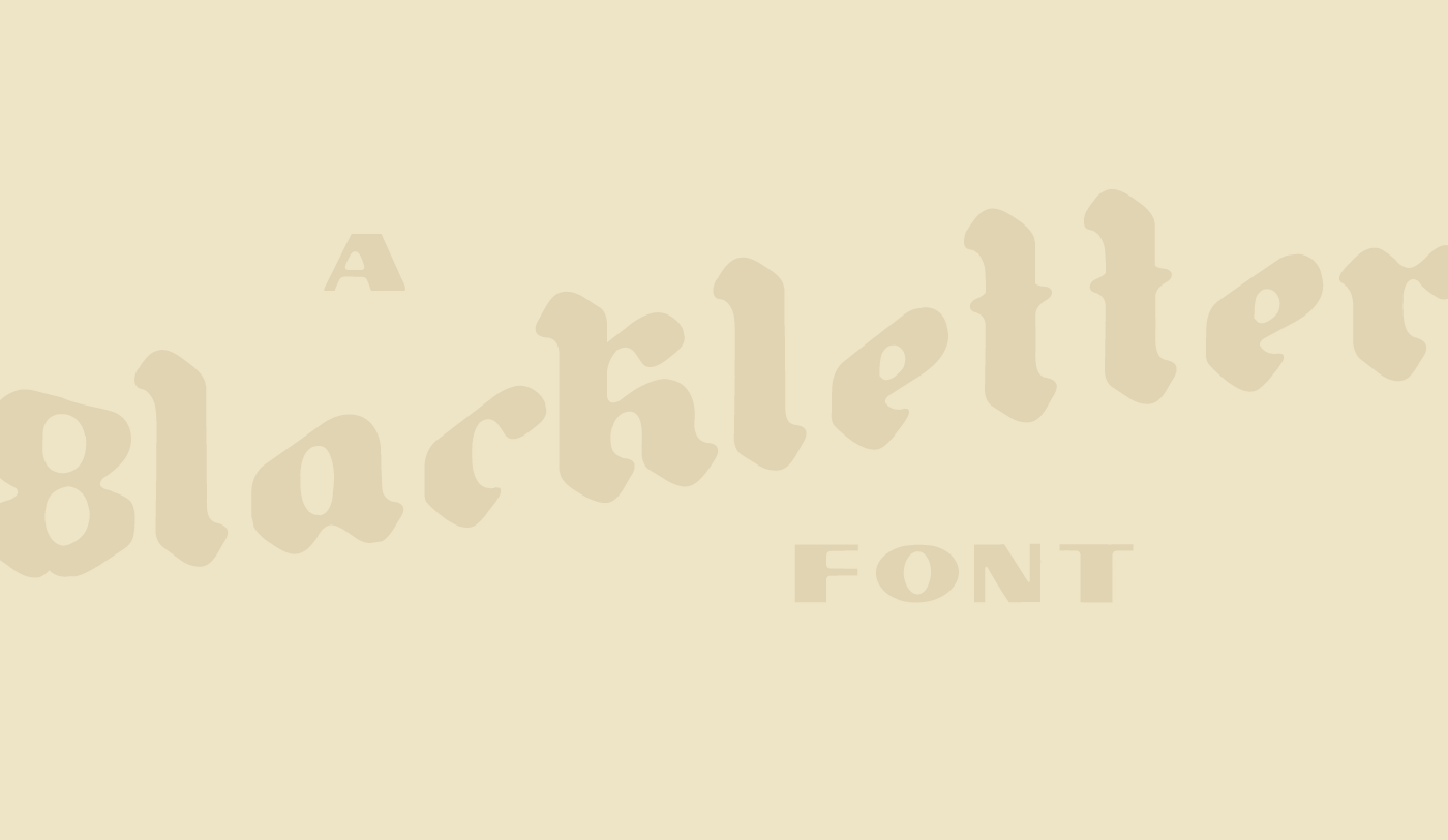 Пример шрифта Gutenberg Blackletter & Pilsner Blackletter