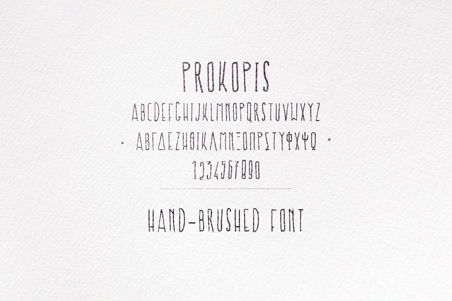 Пример шрифта Prokopis Regular