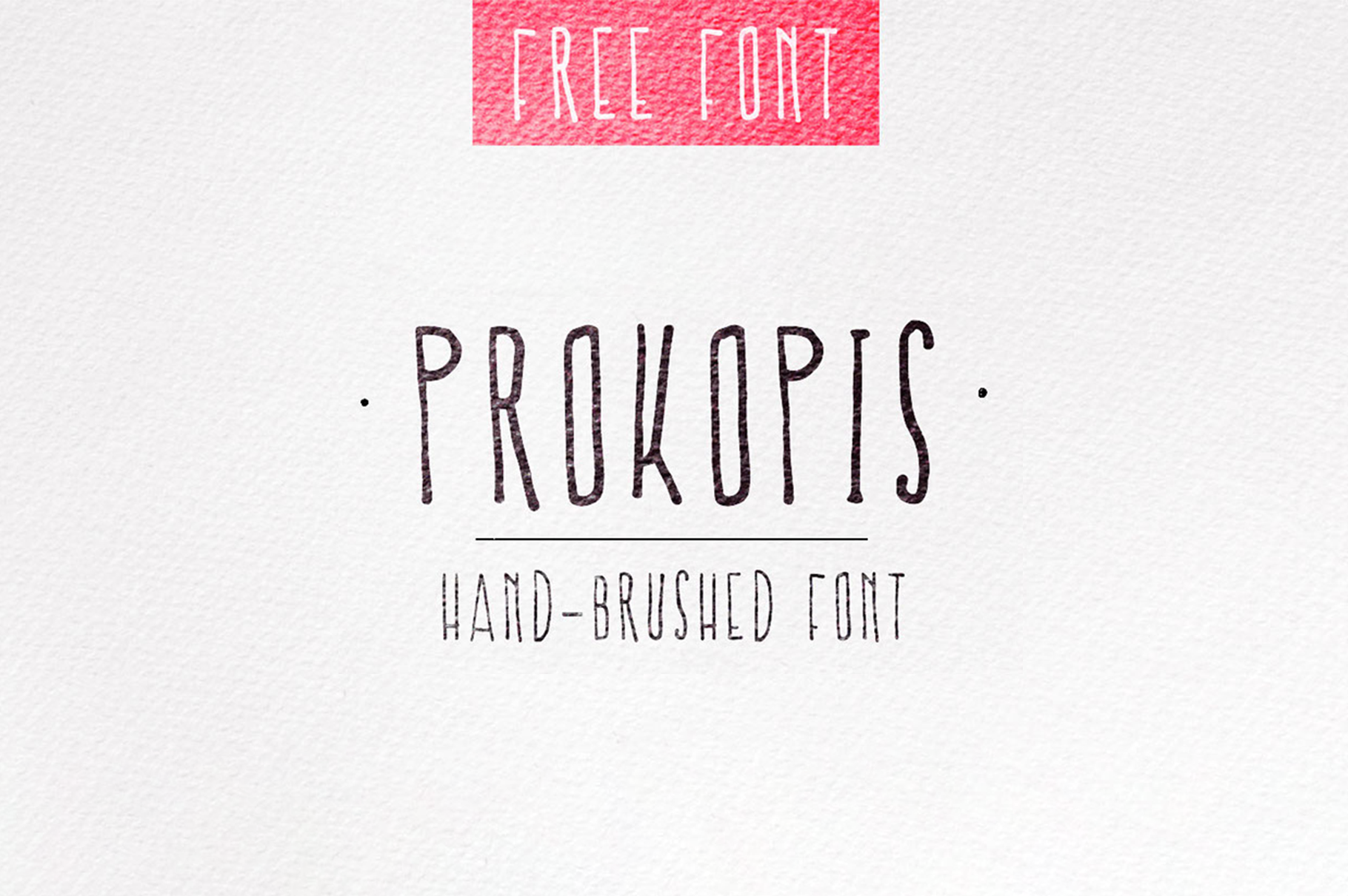 Пример шрифта Prokopis
