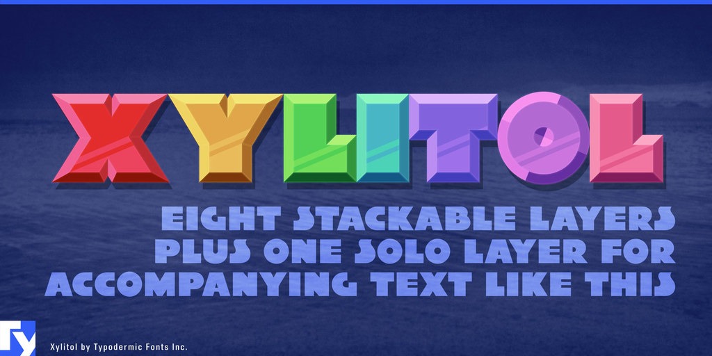 Пример шрифта Xylito